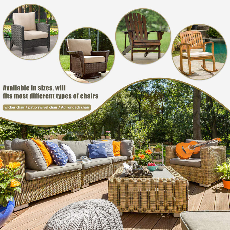 Outdoor Furniture Patio Chair Covers Waterproof Clearance Lounge Deep Seat Cover Lawn Furnitures Covers 2 Pack
